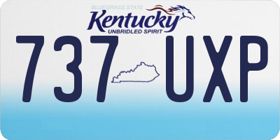 KY license plate 737UXP