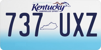 KY license plate 737UXZ