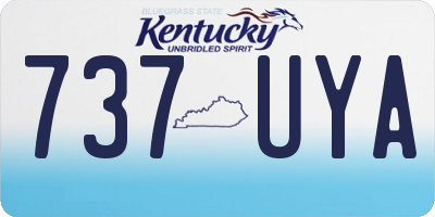 KY license plate 737UYA