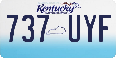 KY license plate 737UYF
