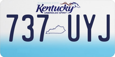 KY license plate 737UYJ