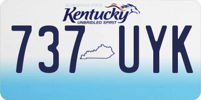 KY license plate 737UYK