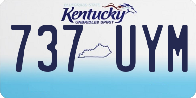 KY license plate 737UYM
