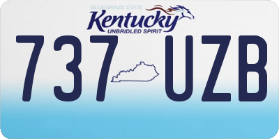KY license plate 737UZB