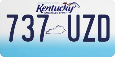 KY license plate 737UZD