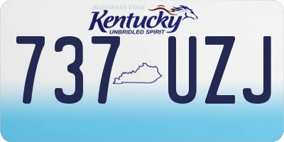 KY license plate 737UZJ