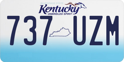 KY license plate 737UZM