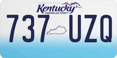 KY license plate 737UZQ