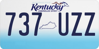 KY license plate 737UZZ