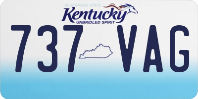 KY license plate 737VAG