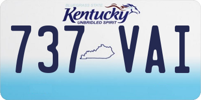KY license plate 737VAI