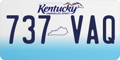 KY license plate 737VAQ
