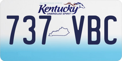 KY license plate 737VBC