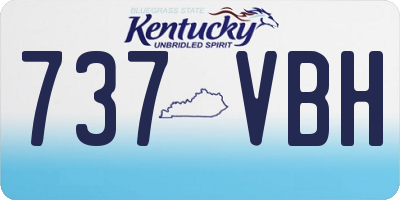KY license plate 737VBH