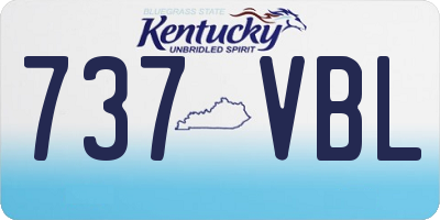 KY license plate 737VBL