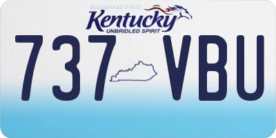 KY license plate 737VBU