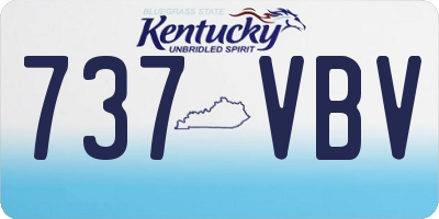 KY license plate 737VBV