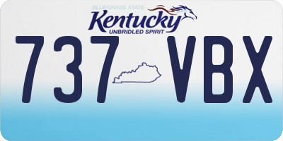 KY license plate 737VBX