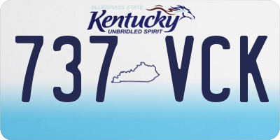KY license plate 737VCK