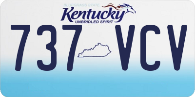 KY license plate 737VCV