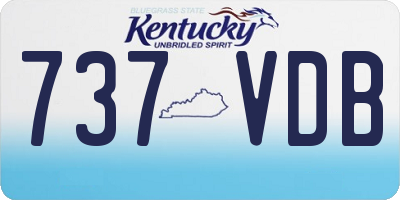 KY license plate 737VDB
