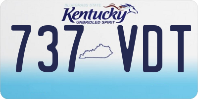 KY license plate 737VDT