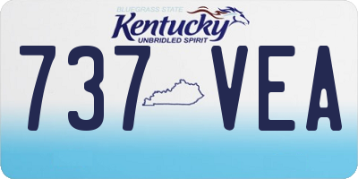 KY license plate 737VEA