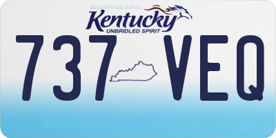KY license plate 737VEQ