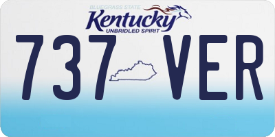 KY license plate 737VER