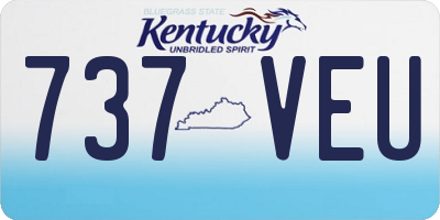 KY license plate 737VEU