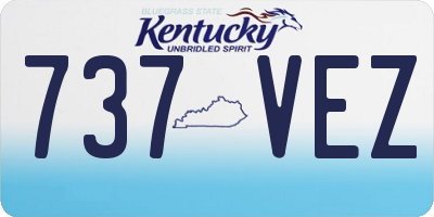 KY license plate 737VEZ