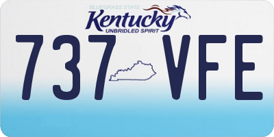KY license plate 737VFE