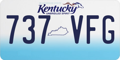 KY license plate 737VFG