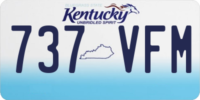 KY license plate 737VFM