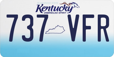 KY license plate 737VFR