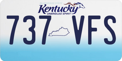 KY license plate 737VFS