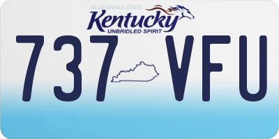 KY license plate 737VFU