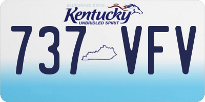 KY license plate 737VFV