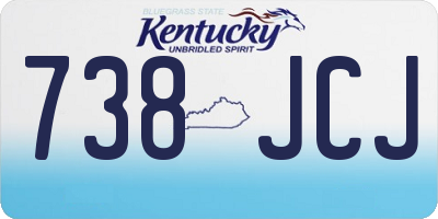 KY license plate 738JCJ