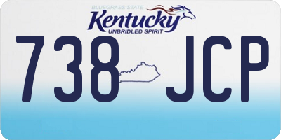 KY license plate 738JCP