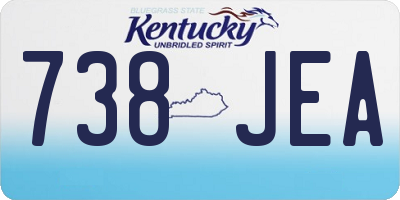 KY license plate 738JEA