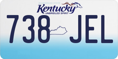 KY license plate 738JEL