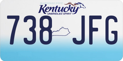 KY license plate 738JFG