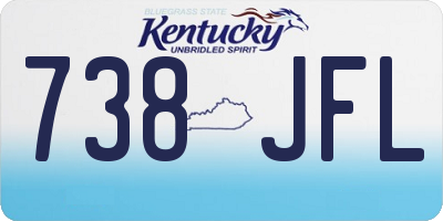 KY license plate 738JFL