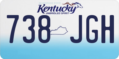 KY license plate 738JGH