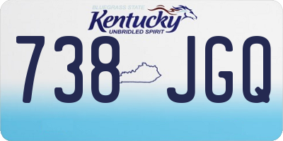 KY license plate 738JGQ