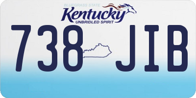 KY license plate 738JIB