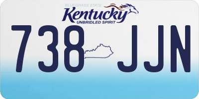 KY license plate 738JJN