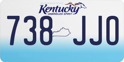 KY license plate 738JJO