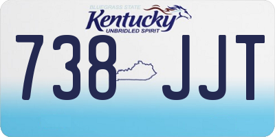KY license plate 738JJT